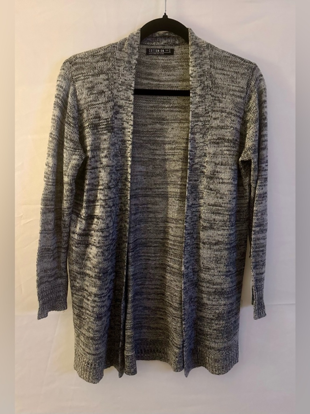 Cotton On - Gray Marled Open-Front Women's Cardigan